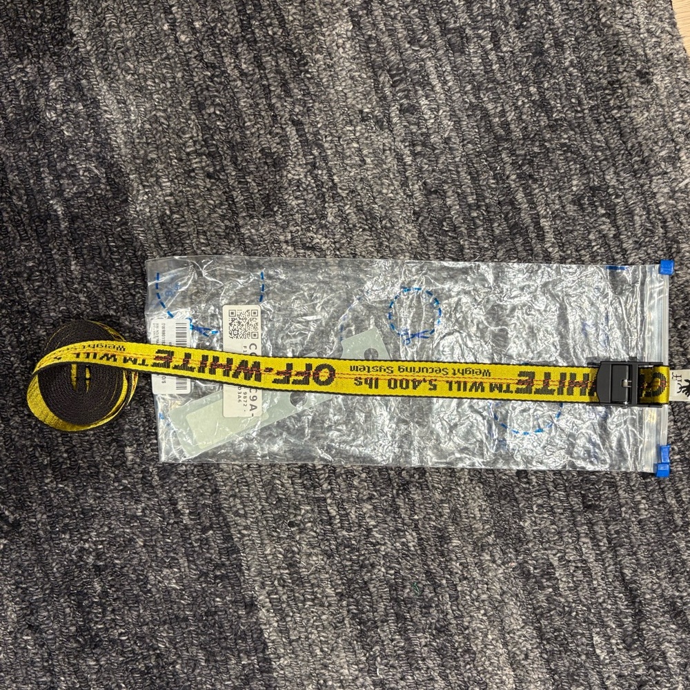 Off-White Black and Yellow Belt